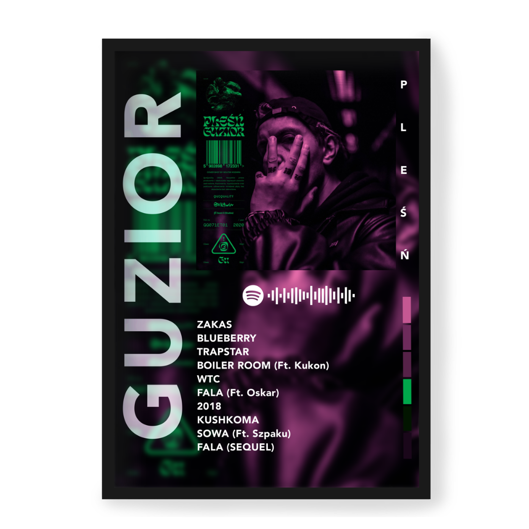 Plakat Guzior Pleśń