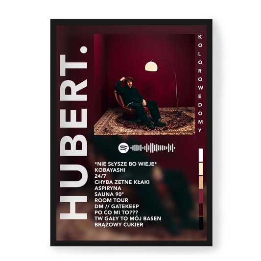 Plakat Hubert. Kolorowe Domy