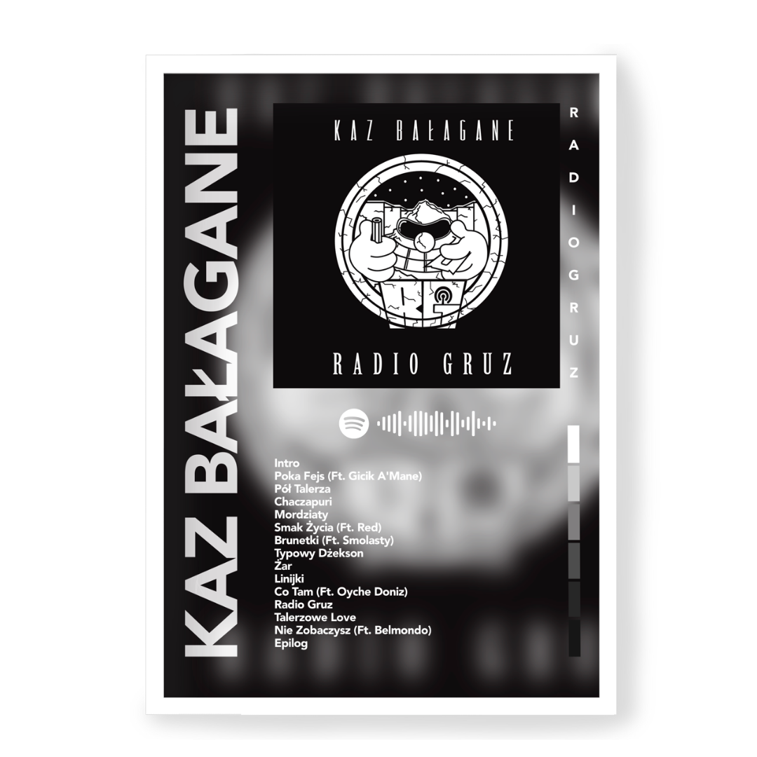 Plakat Kaz Bałagane Radio Gruz