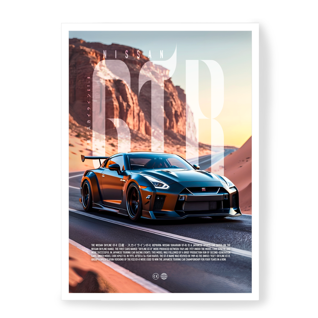 Plakat Nissan GTR