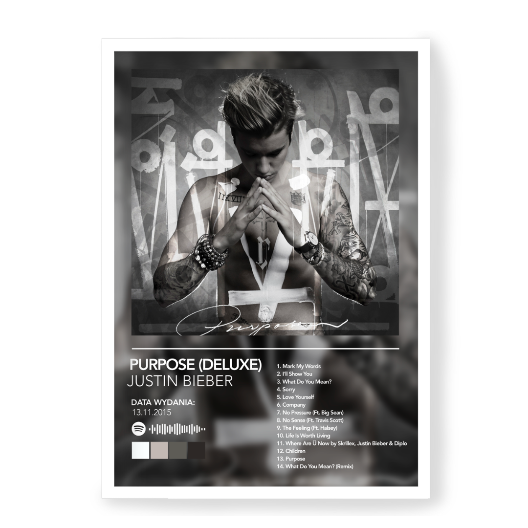 Plakat Justin Bieber Purpose (Deluxe)