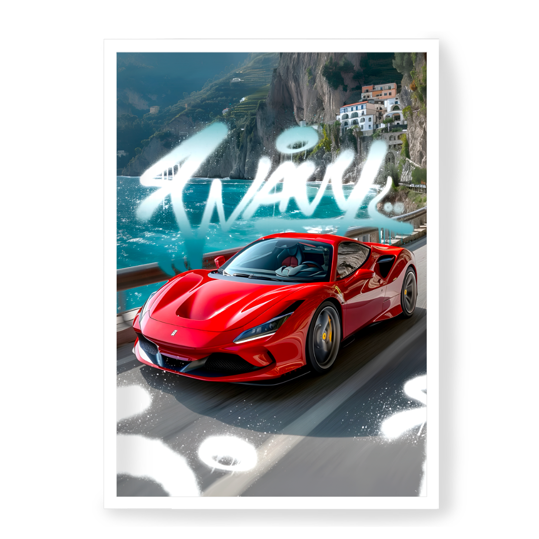 Plakat Ferrari F8 Tributo