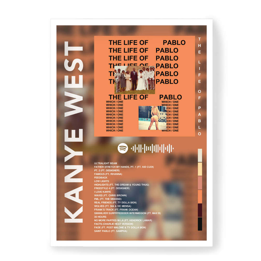 Plakat Kanye West The Life Of Pablo