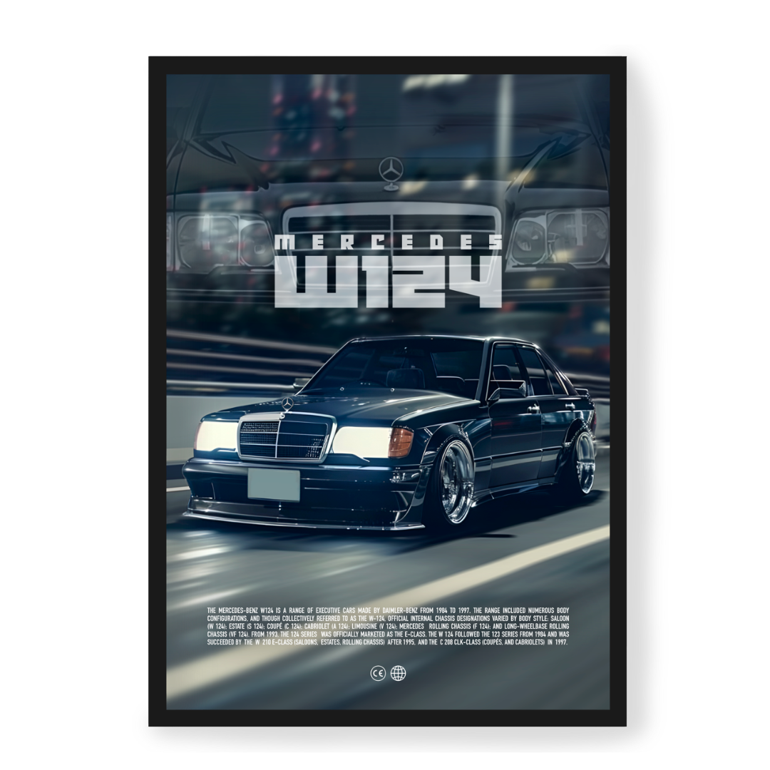 Plakat Mercedes W124