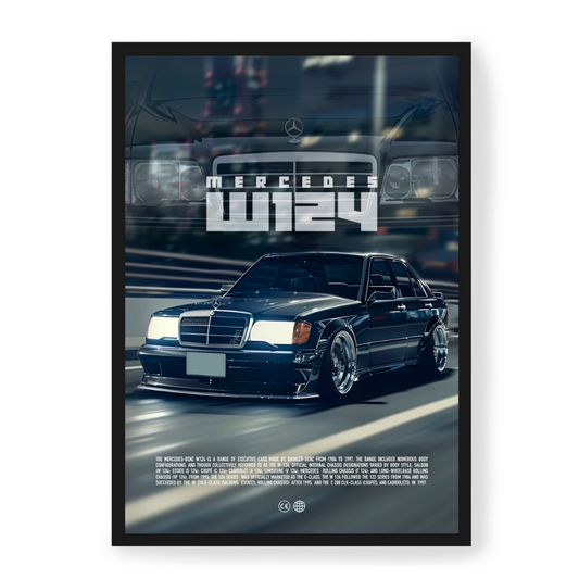Plakat Mercedes W124