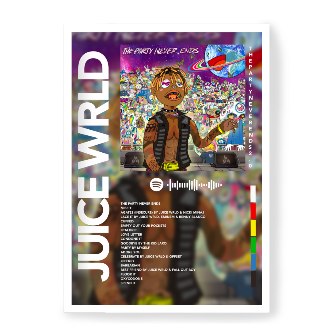 Plakat Juice WRLD The Party Never Ends