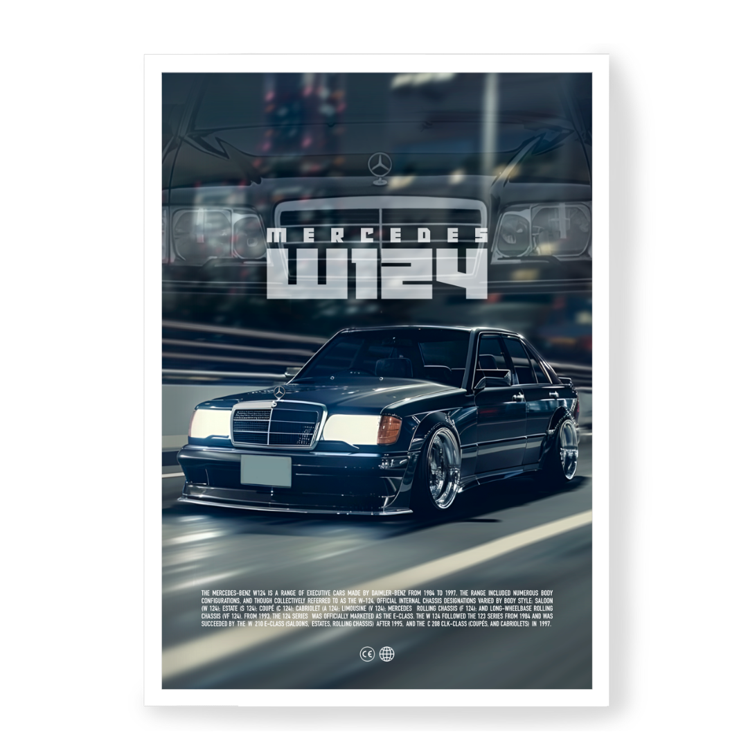 Plakat Mercedes W124