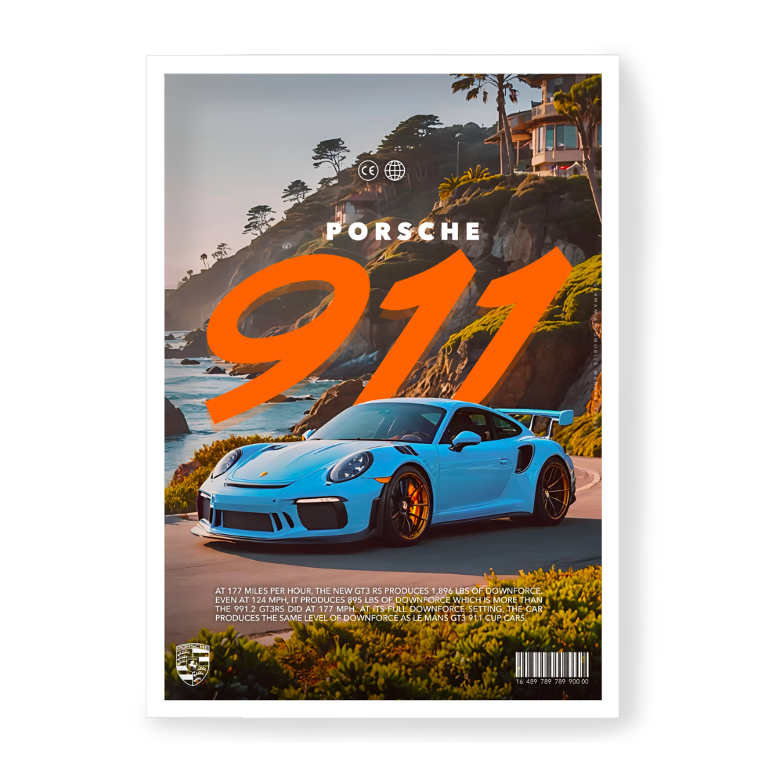 Plakat Porsche 911