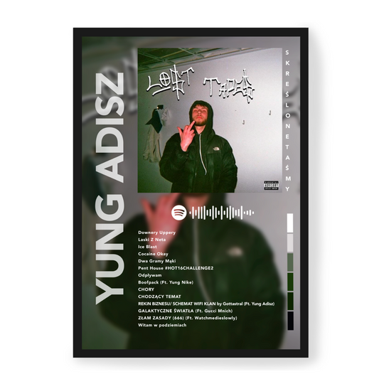 Plakat Yung Adisz Skreślone Taśmy