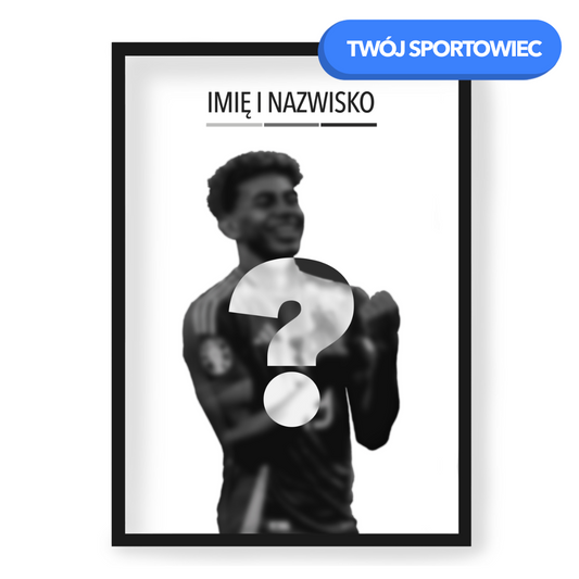 Plakat Własny Sportowiec