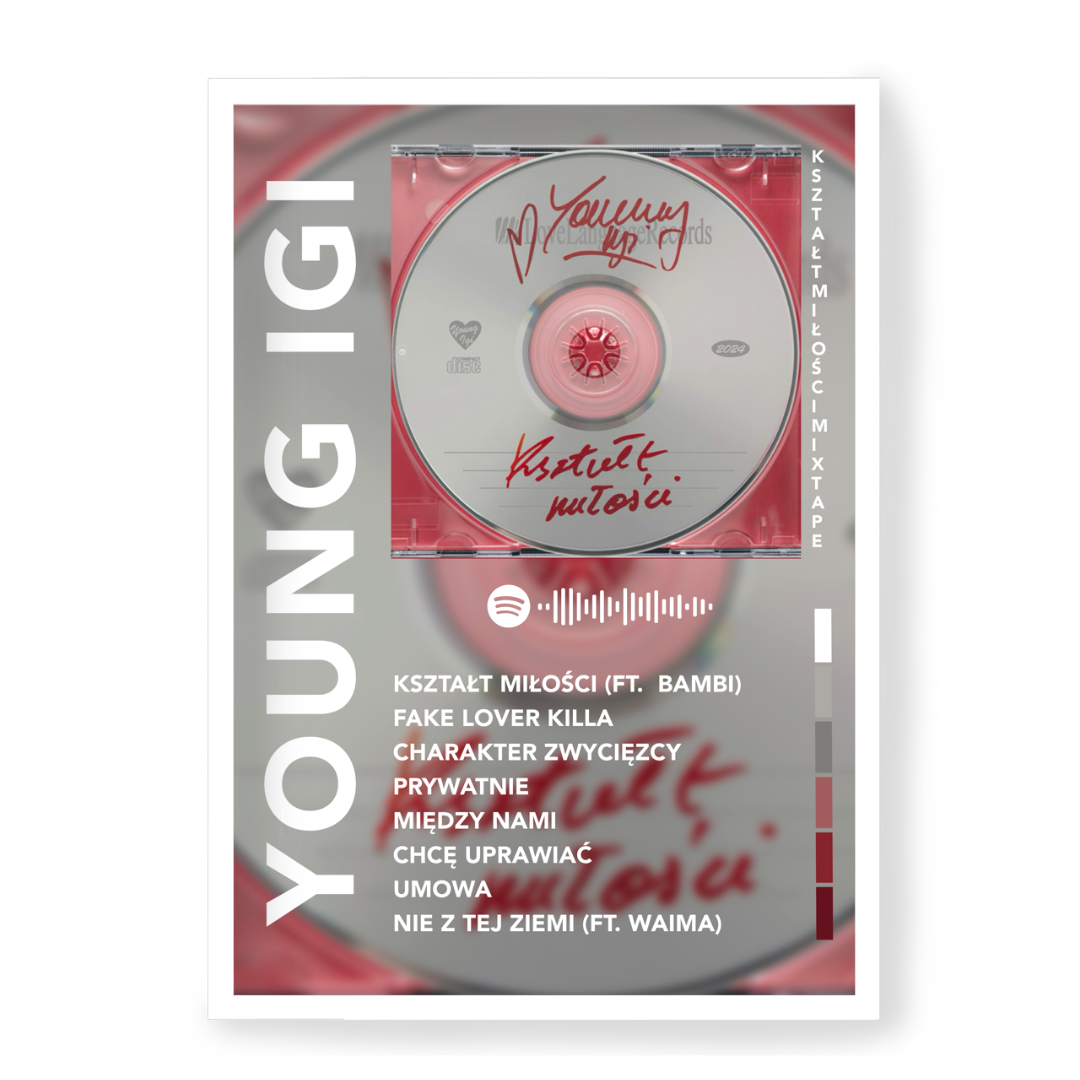 Plakat Young Igi Kształt Miłości Mixtape