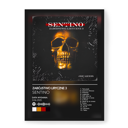 Plakat Sentino Zabójstwo Liryczne 3