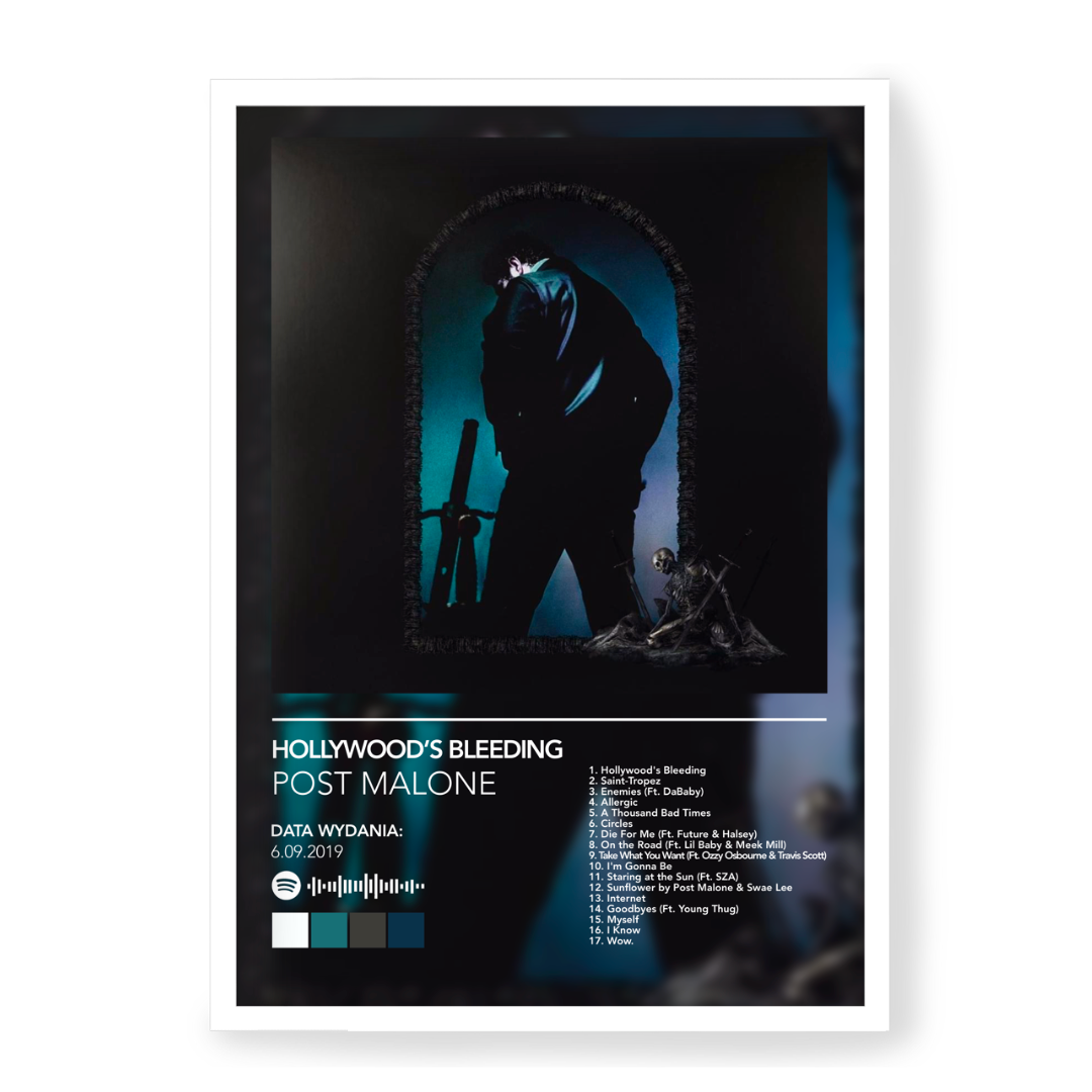 Plakat Post Malone Hollywood's Bleeding