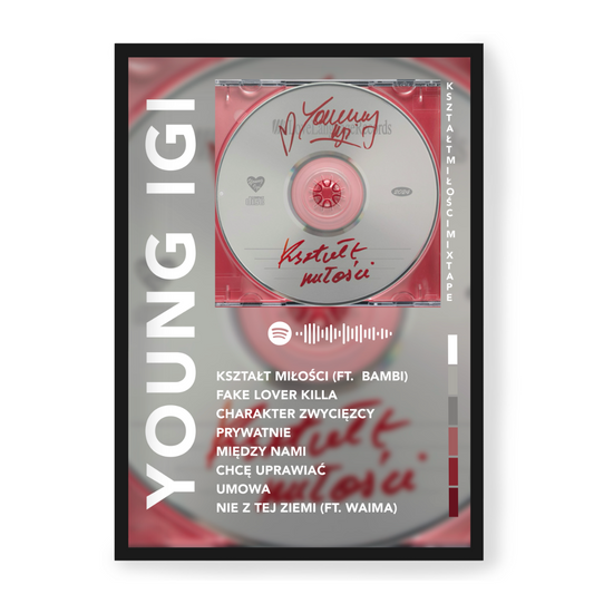 Plakat Young Igi Kształt Miłości Mixtape