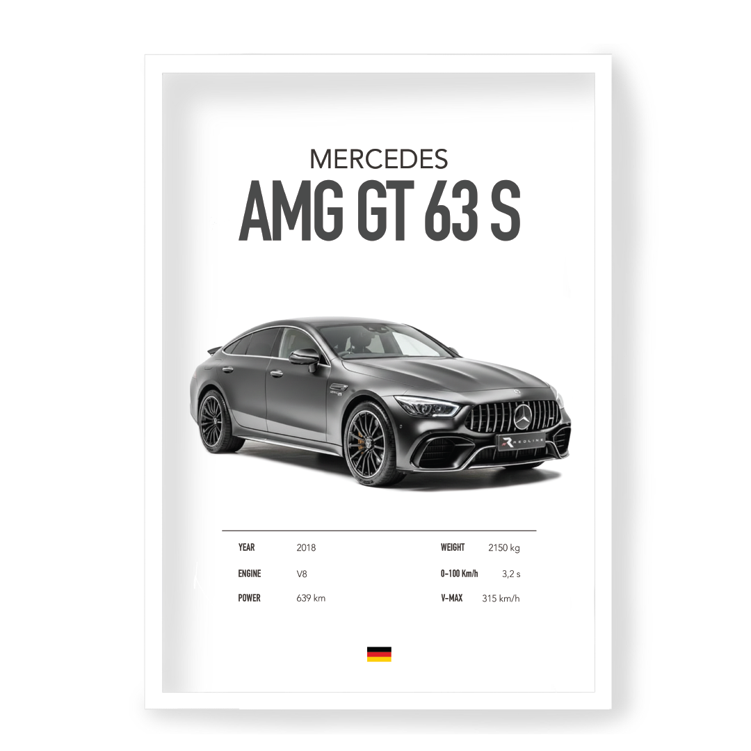 Plakat Mercedes AMG GT 63 S