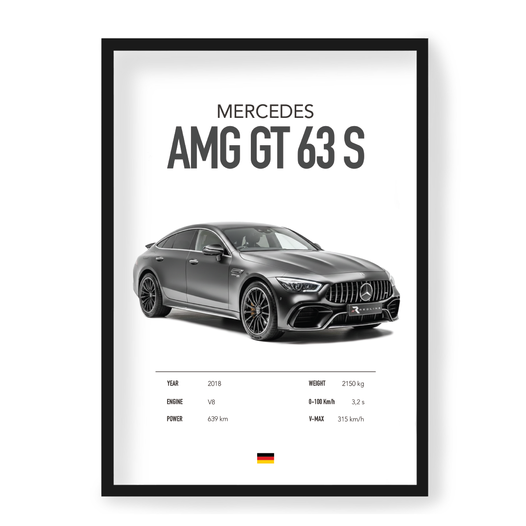 Plakat Mercedes AMG GT 63 S