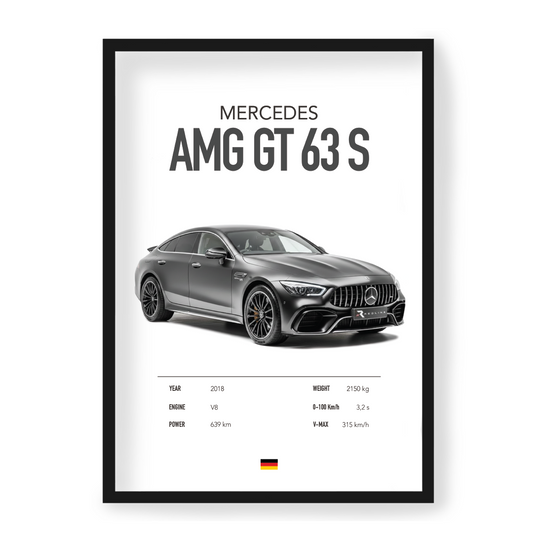 Plakat Mercedes AMG GT 63 S