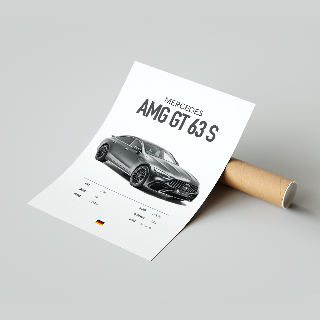 Plakat Mercedes AMG GT 63 S