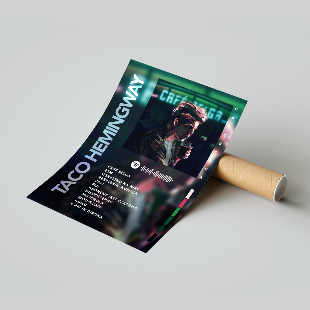Plakat Taco Hemingway Cafe Belga