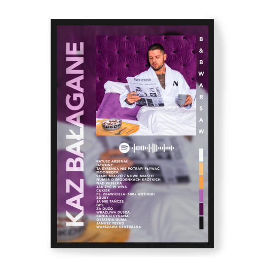 Plakat Kaz Bałagane B&B Warsaw
