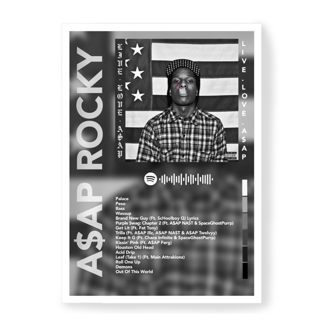 Plakat A$AP ROCKY Live.Love.A$AP