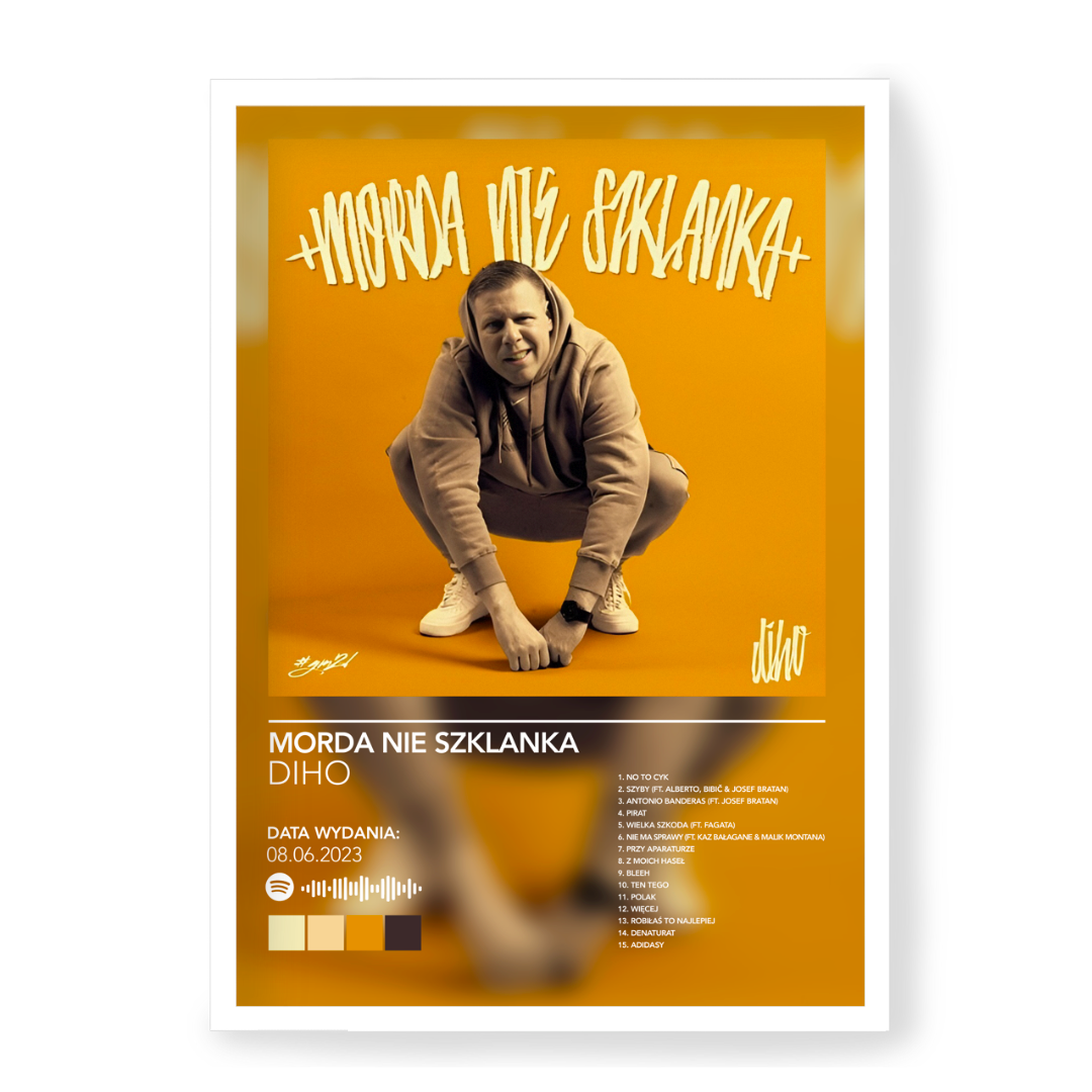 Plakat Diho Morda Nie Szklanka