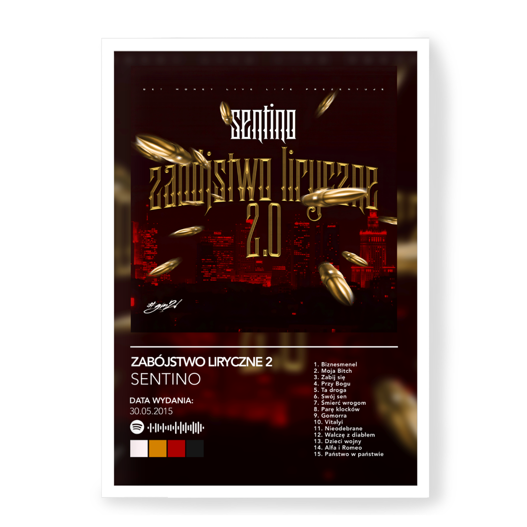 Plakat Sentino Zabójstwo Liryczne 2
