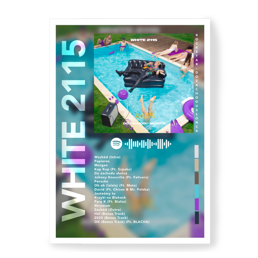 Plakat White 2115 Rockstar: Do zachodu słońca
