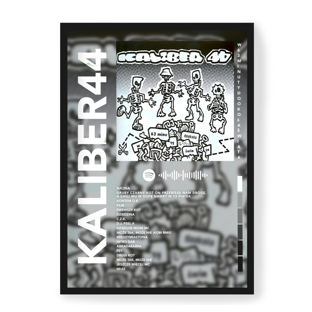 Plakat Kaliber44 63 Minuty Dookoła Świata