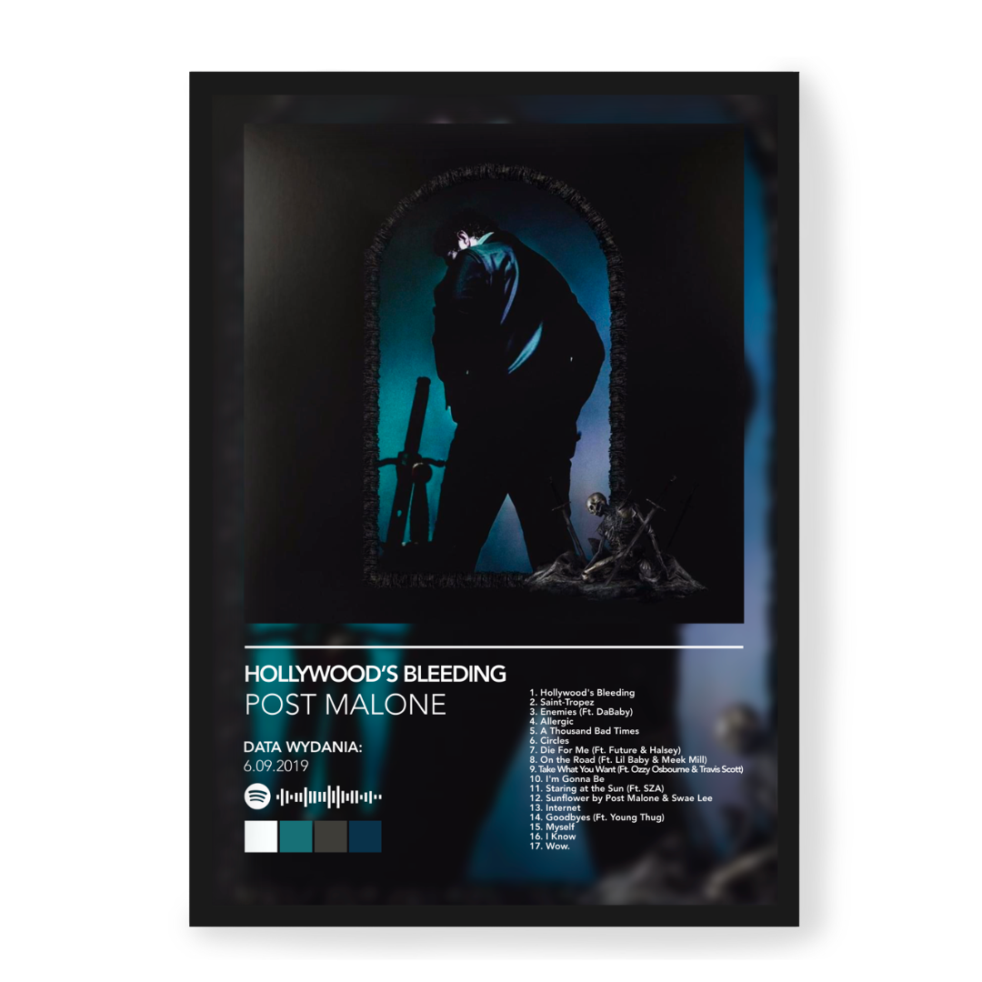 Plakat Post Malone Hollywood's Bleeding