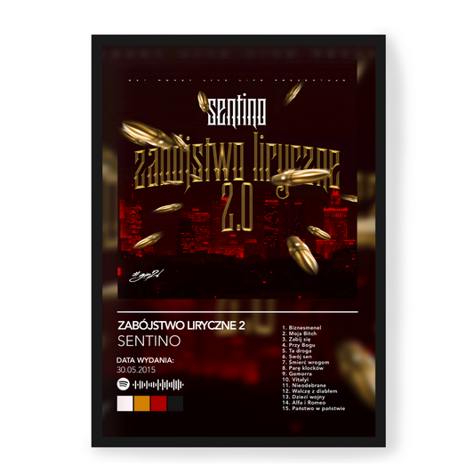 Plakat Sentino Zabójstwo Liryczne 2