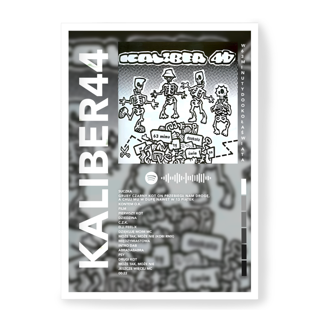Plakat Kaliber44 63 Minuty Dookoła Świata