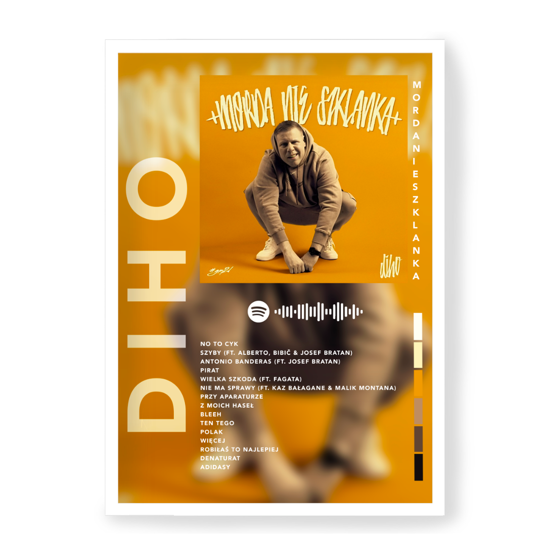 Plakat Diho Morda Nie Szklanka