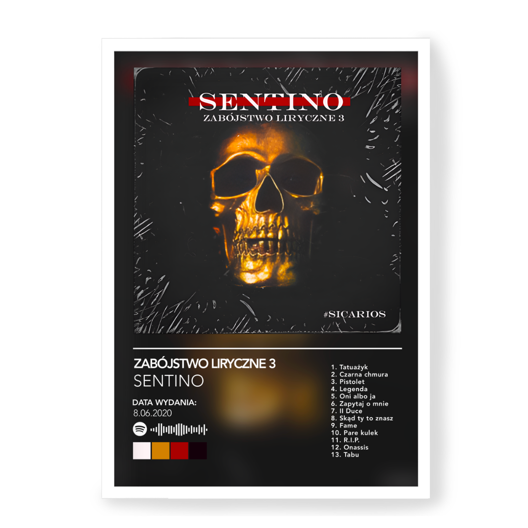 Plakat Sentino Zabójstwo Liryczne 3