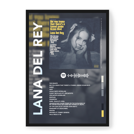 Plakat Lana Del Rey Did you know that there’s a tunnel under Ocean Blvd