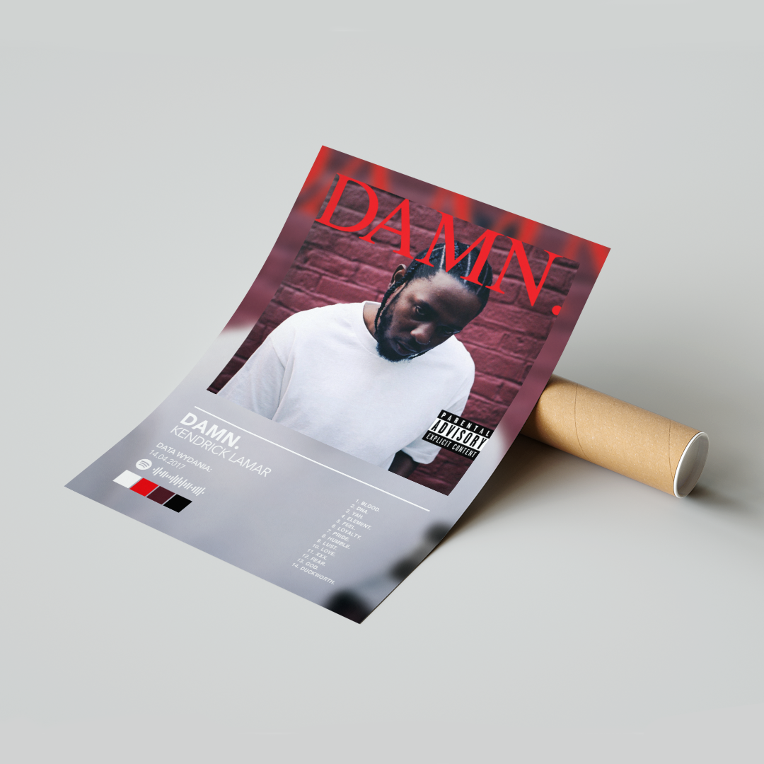 Plakat Kendrick Lamar Damn.