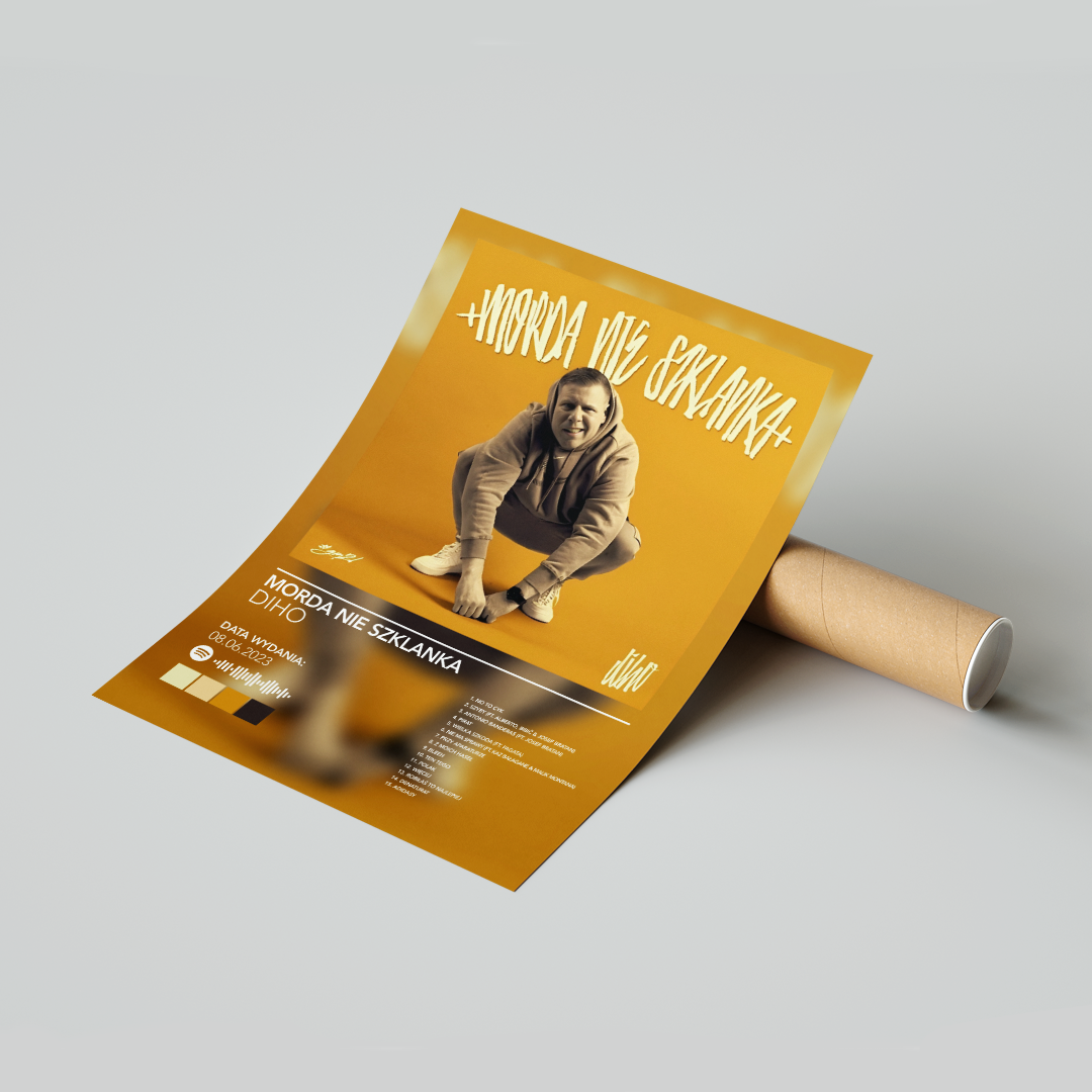 Plakat Diho Morda Nie Szklanka
