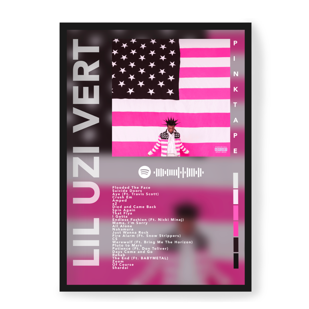 Plakat Lil Uzi Vert Pink Tape