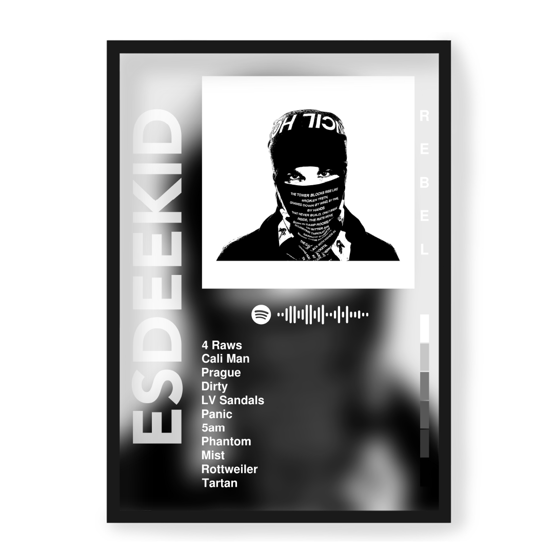 Plakat EsDeeKid Rebel — Czarny