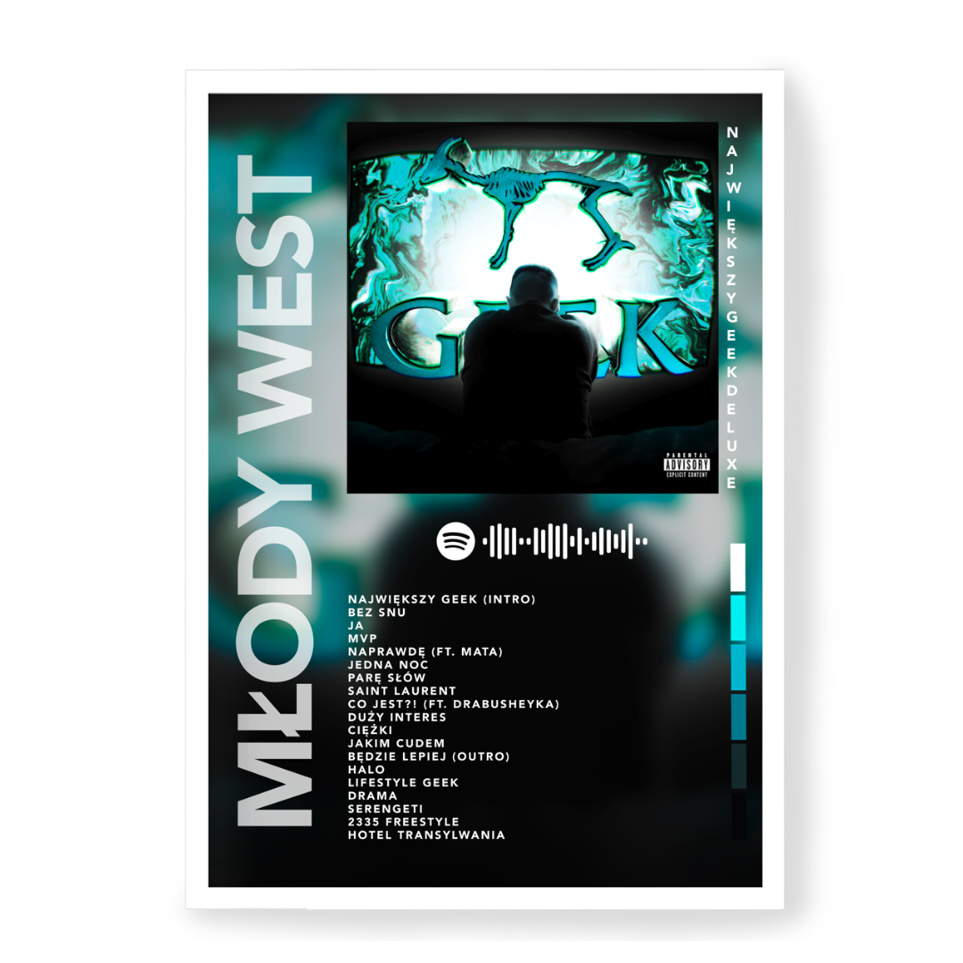 Plakat Młody West Największy Geek Deluxe