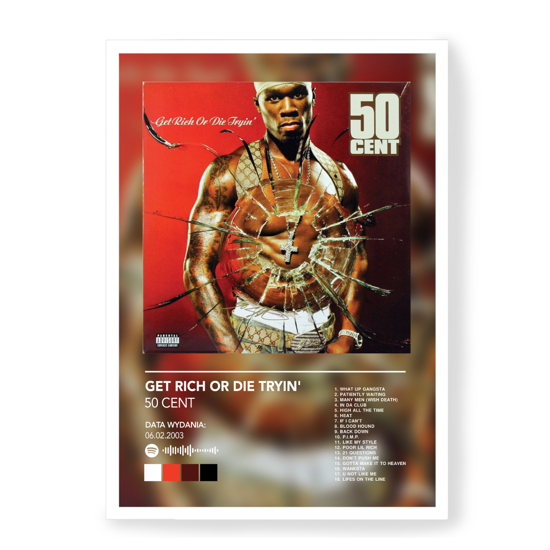 Plakat 50 Cent Get Rich Or Die Tryin'