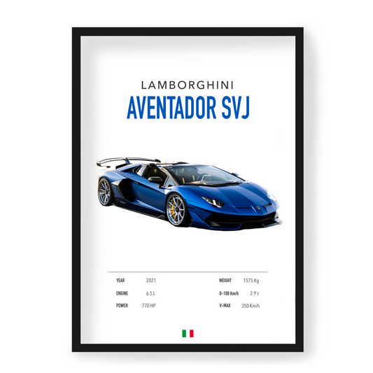 Plakat Lamborghini Aventador SVJ