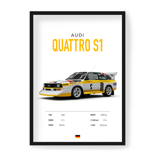 Plakat Audi Quattro S1