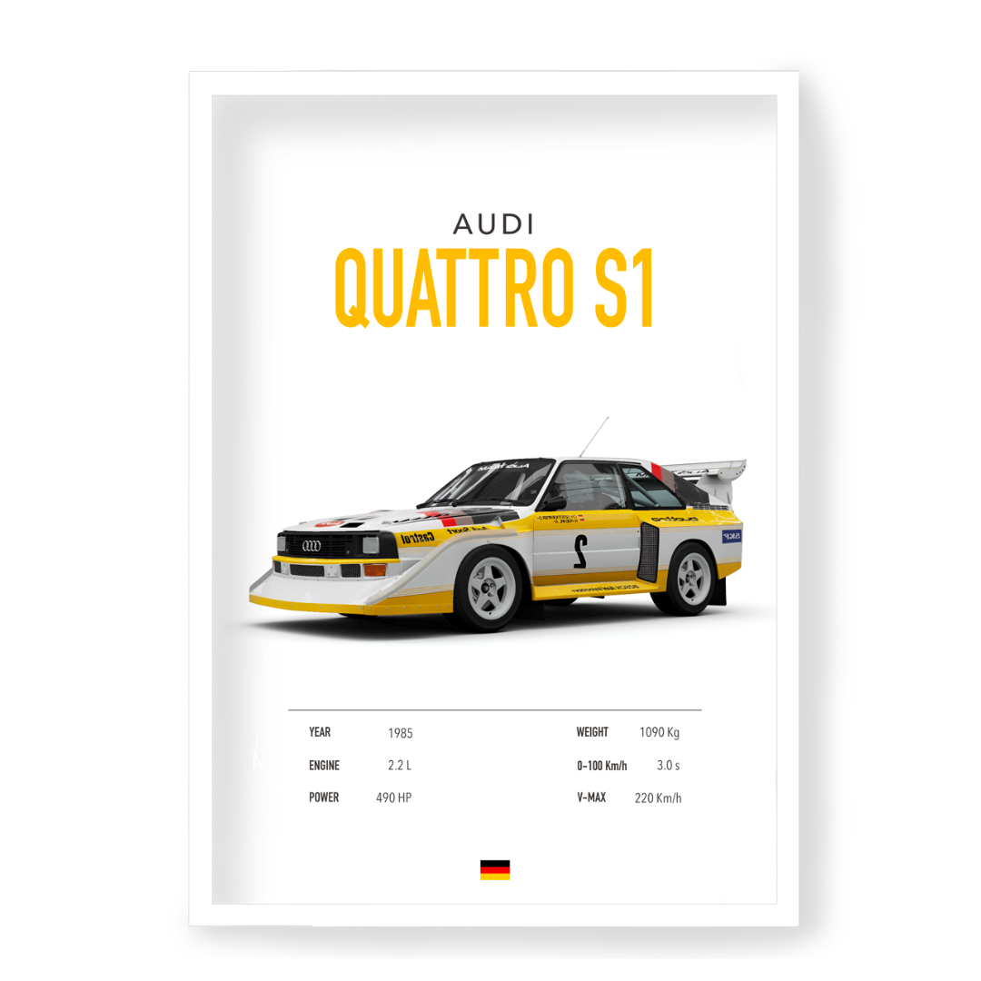 Plakat Audi Quattro S1