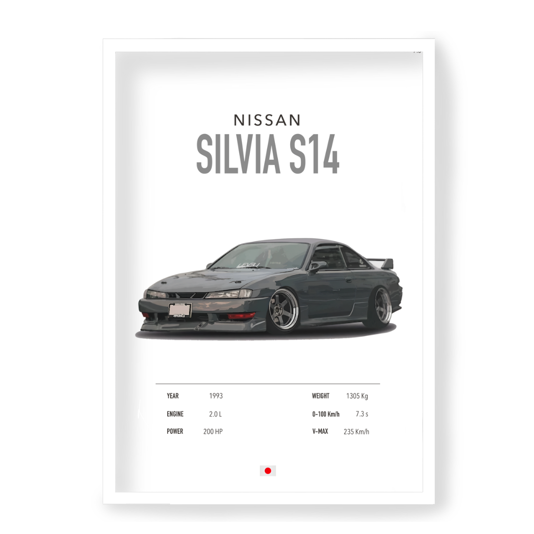 Plakat Nissan Silvia S14