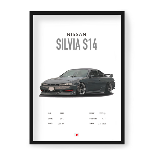 Plakat Nissan Silvia S14