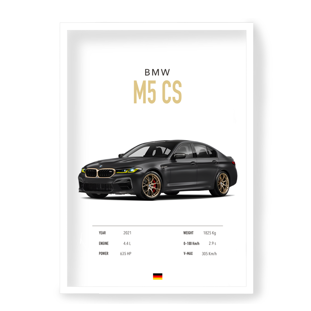 Plakat BMW M5 CS