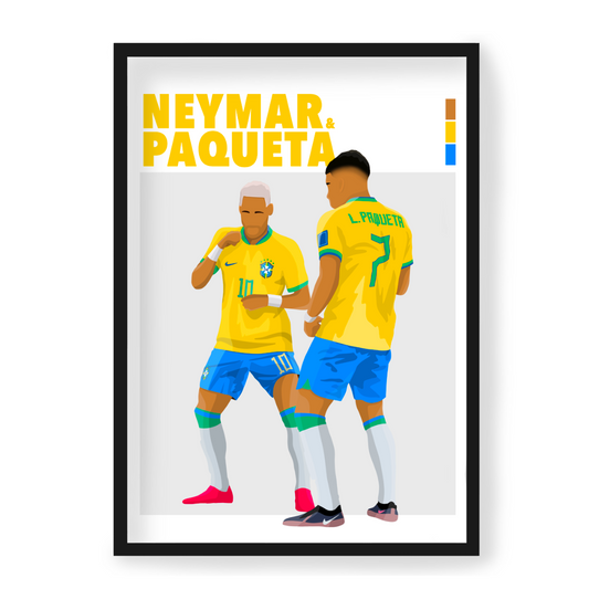 Plakat Neymar & Paqueta