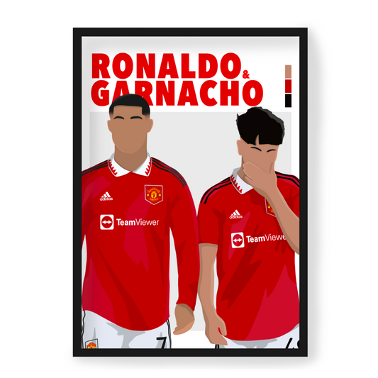 Plakat Ronaldo & Garnacho