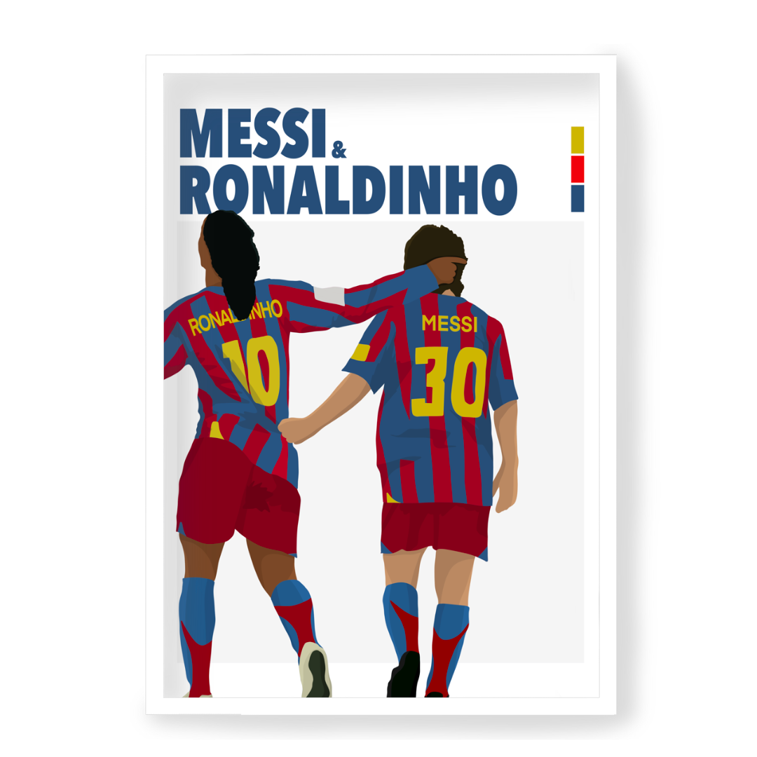 Plakat Messi & Ronaldinho